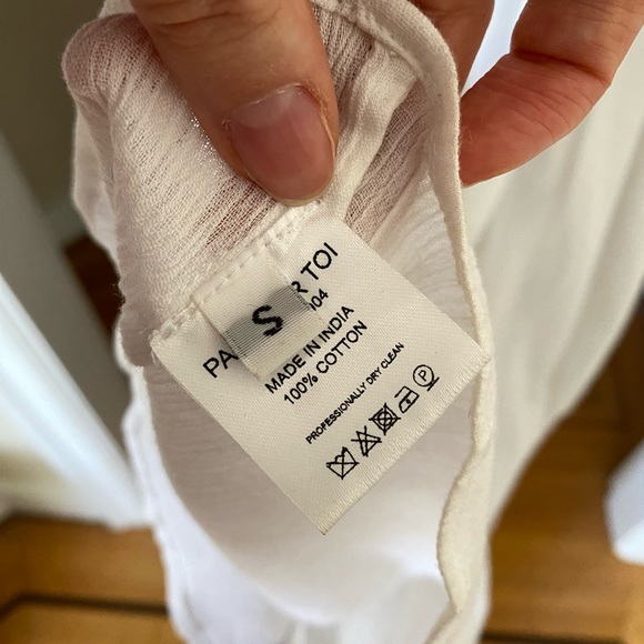 Dodo Bar Or White and Blue Long Dress sz S - Picture 11 of 13